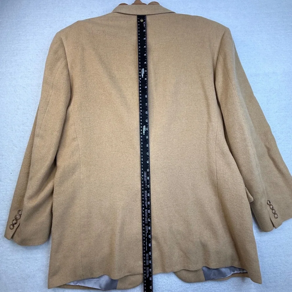 VTG  H Freeman‎ & Son Camel Wool Blazer Sport Coat Tailored in USA Tan Men 44R